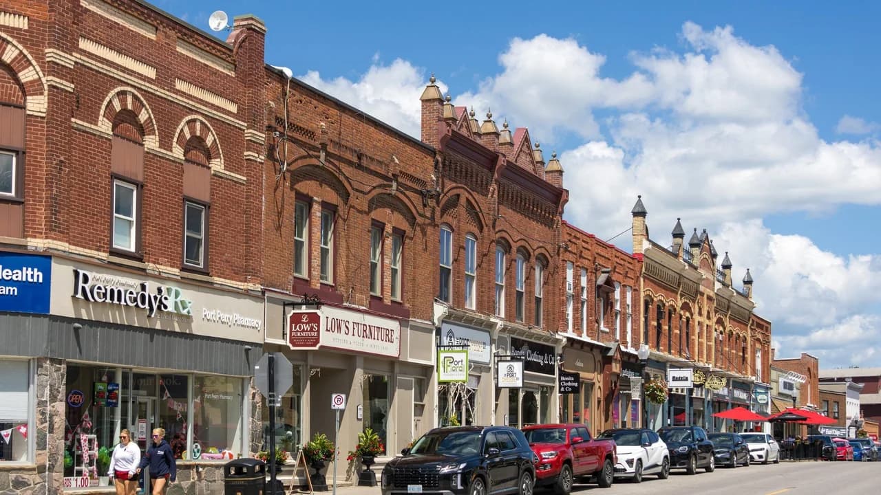 Downtown Port Perry, the heart of Scugog; no identifiable people. File photo.
